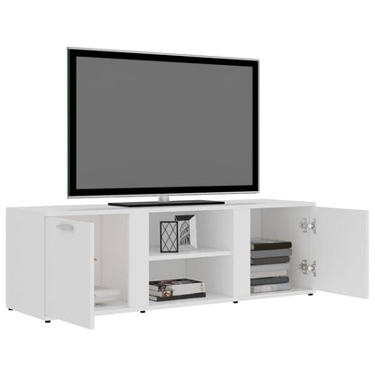 Mobile Porta TV Bianco 120x34x37 cm in Legno Multistrato