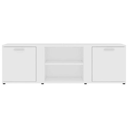 Mobile Porta TV Bianco 120x34x37 cm in Legno Multistrato