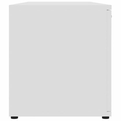 Mobile Porta TV Bianco 120x34x37 cm in Legno Multistrato