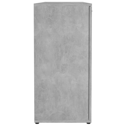 Cement Gray Sideboard 120x35.5x75 cm in Multilayer Wood