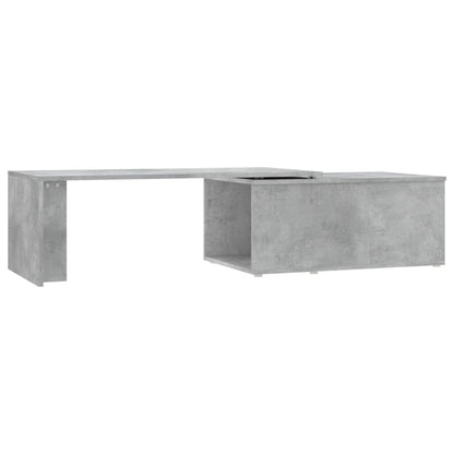 Tavolino Salotto Grigio Cemento 150x50x35 cm Legno Multistrato