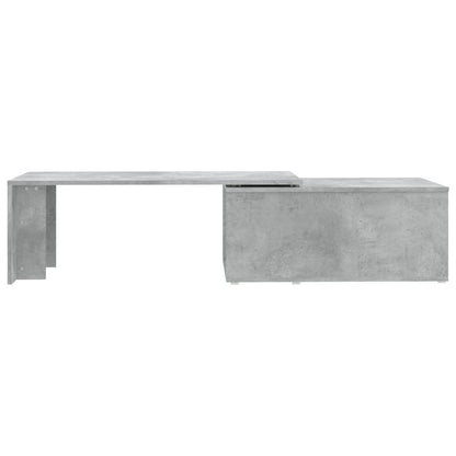 Tavolino Salotto Grigio Cemento 150x50x35 cm Legno Multistrato