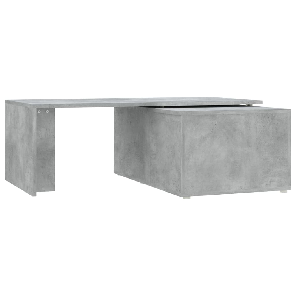 Tavolino Salotto Grigio Cemento 150x50x35 cm Legno Multistrato