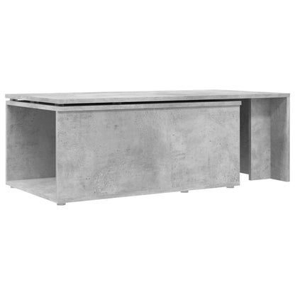 Tavolino Salotto Grigio Cemento 150x50x35 cm Legno Multistrato