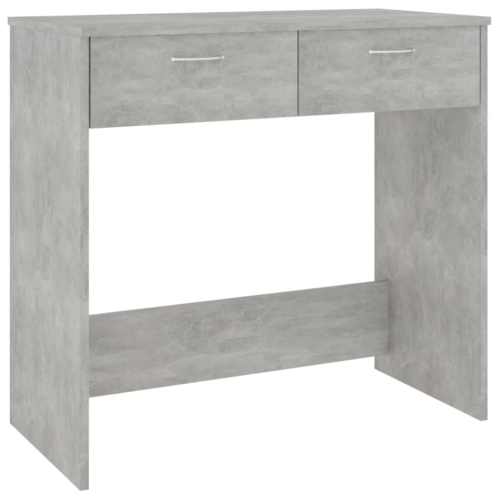 Scrivania Grigio Cemento 80x40x75 cm in Legno Multistrato - homemem39