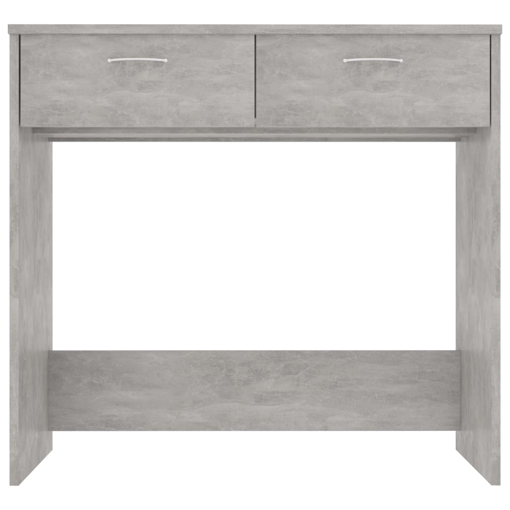 Scrivania Grigio Cemento 80x40x75 cm in Legno Multistrato - homemem39