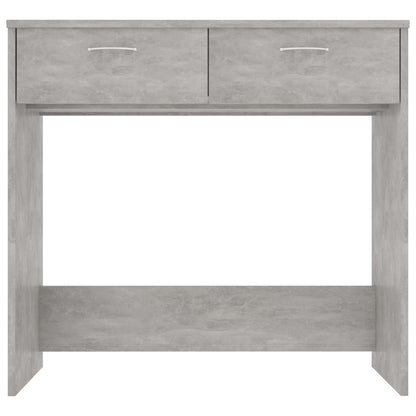 Scrivania Grigio Cemento 80x40x75 cm in Legno Multistrato - homemem39