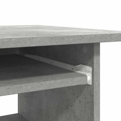 Scrivania Grigio Cemento 80x45x74 cm in Legno Multistrato