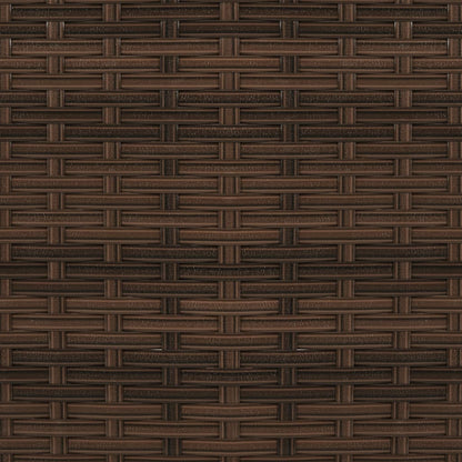 Set Divani da Giardino 2 pz in Polyrattan Marrone - homemem39