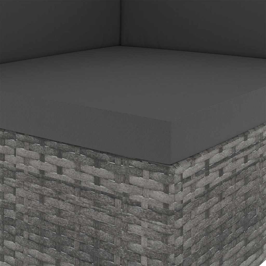 Divano ad Angolo Modulare in Polyrattan