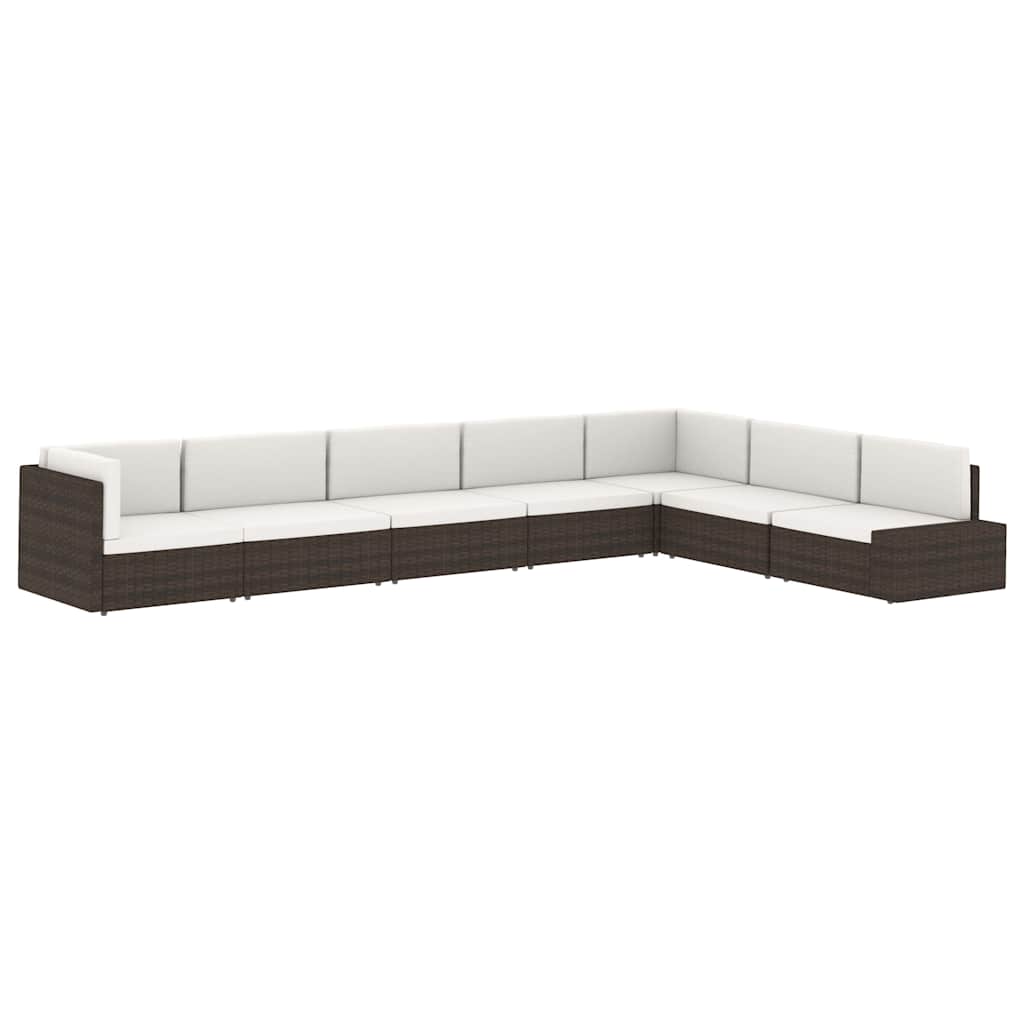 Divano ad Angolo Modulare in Polyrattan