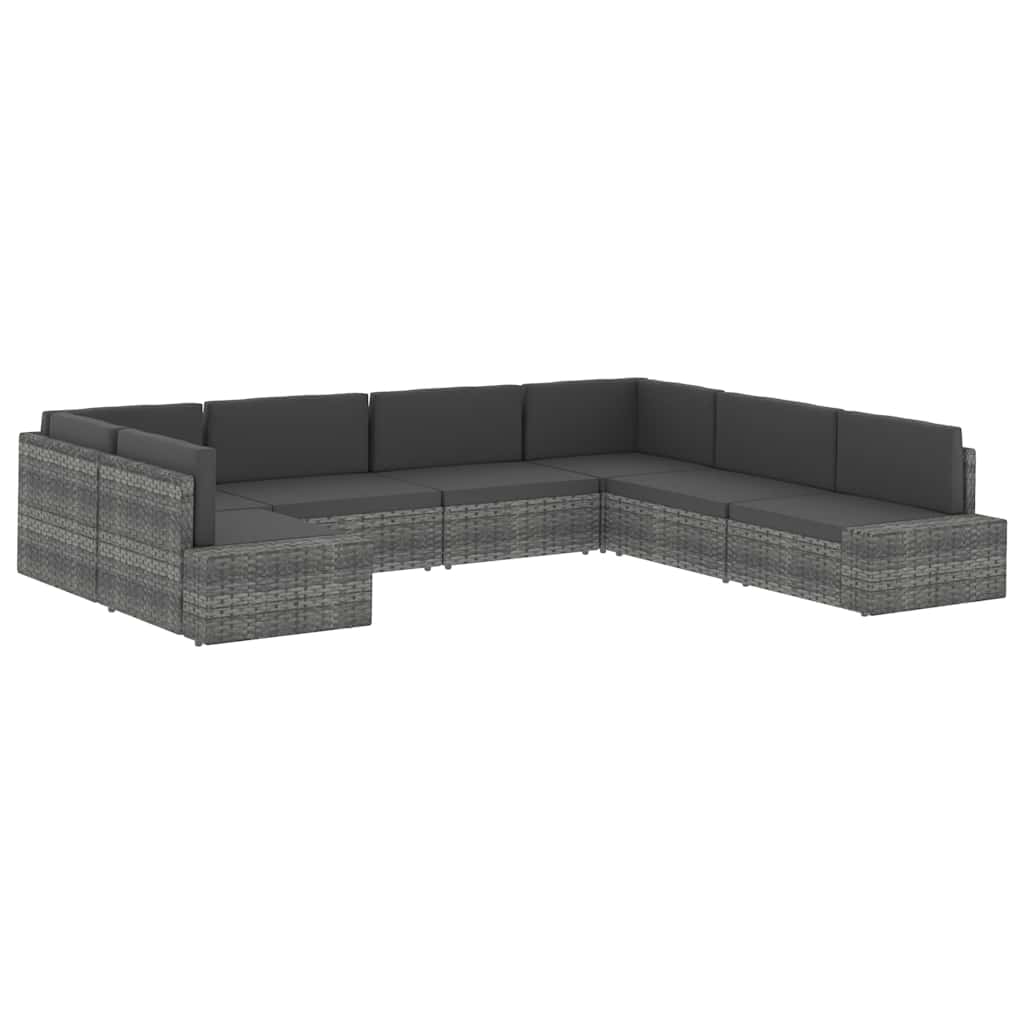 Divano ad Angolo Modulare in Polyrattan