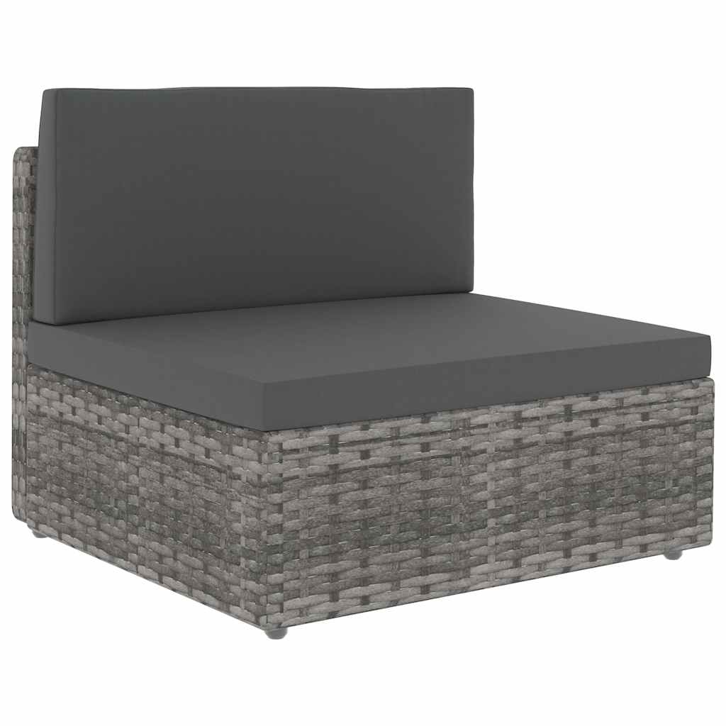 Divano Modulare a 2 Posti in Polyrattan