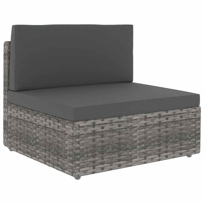Divano Modulare a 2 Posti in Polyrattan