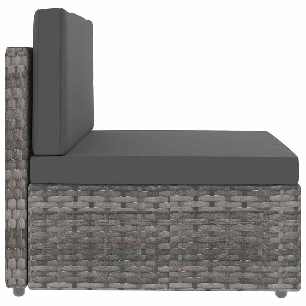 Divano Modulare a 2 Posti in Polyrattan