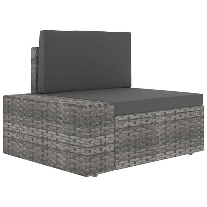 Divano Modulare a 3 Posti in Polyrattan