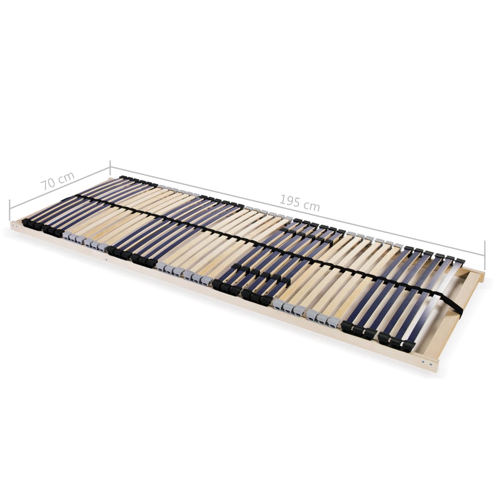 Reti a Doghe 2 pz 7 Zone con 42 Doghe in Legno 70x200 cm | homemem39
