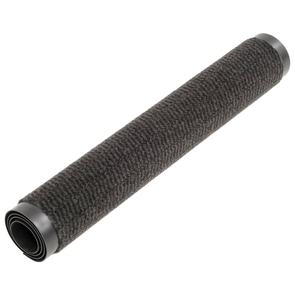 Tappeti Antipolvere 2 pz Rettangolari Trapuntati 80x120 cm Neri - homemem39