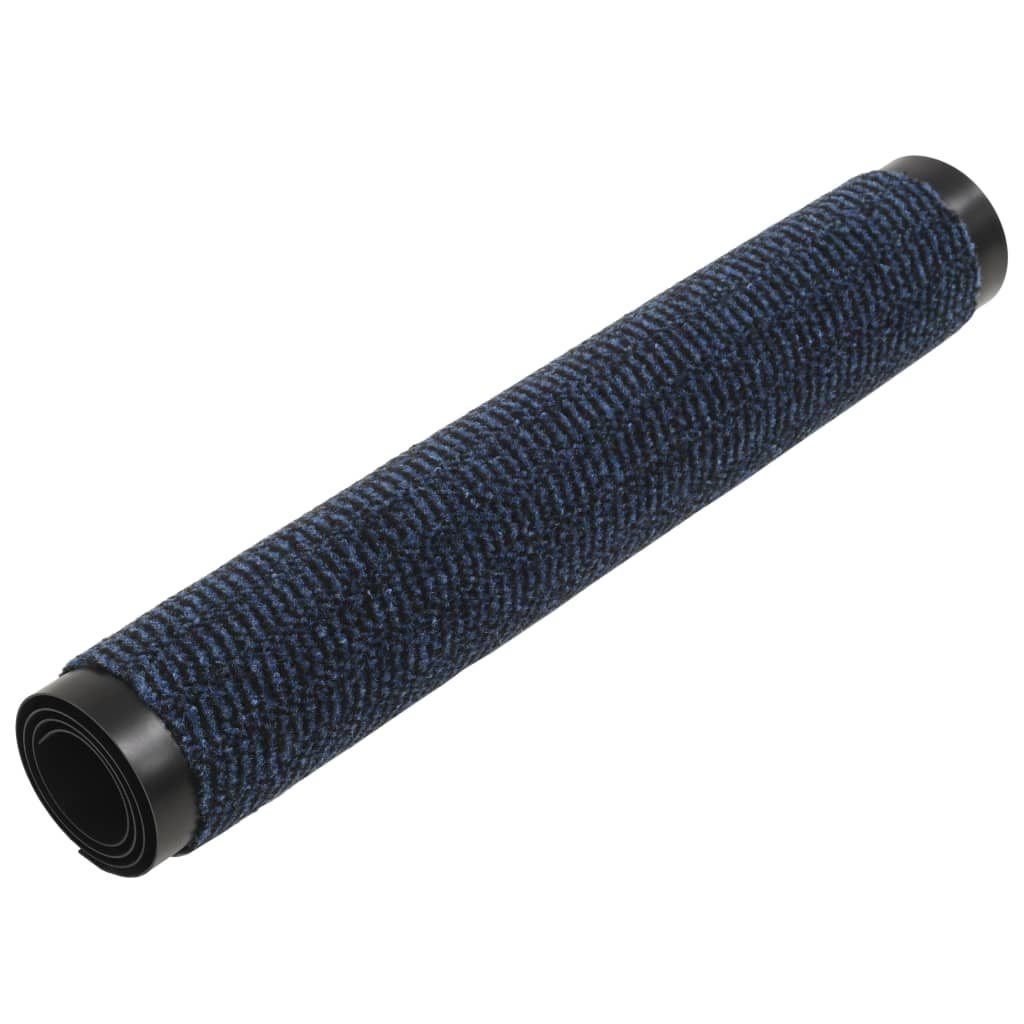 Tappeti Antipolvere 2 pz Rettangolari Trapuntati 80x120 cm Blu - homemem39