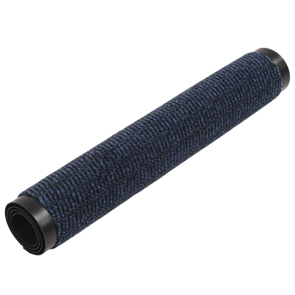 Tappeti Antipolvere 2 pz Rettangolari Trapuntati 90x150cm Blu - homemem39