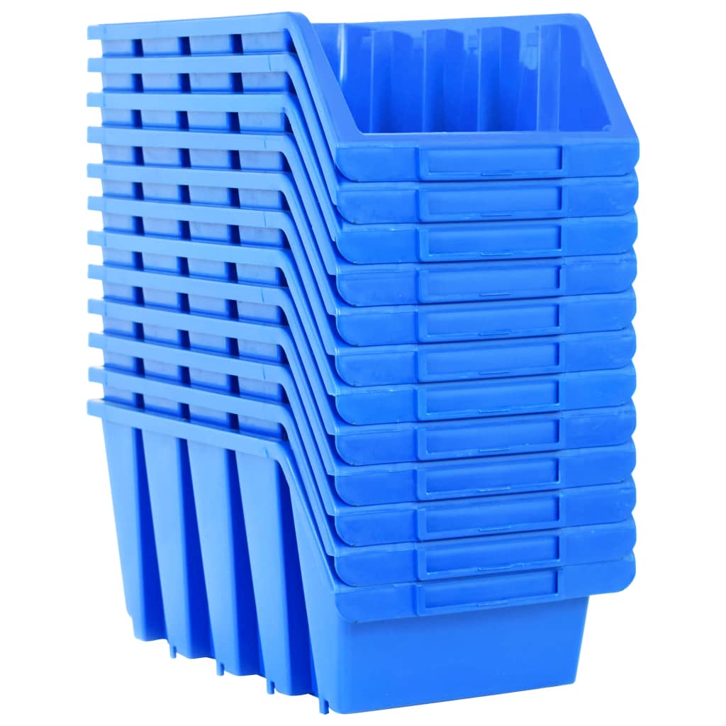 Contenitori Impilabili 14 pz Blu in Plastica | homemem39