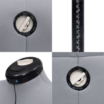 Manichino Femminile Regolabile Grigio Taglia M 40-46 | homemem39