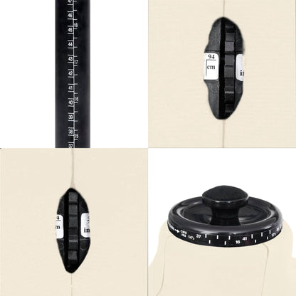 Manichino Maschile Regolabile Crema Taglia 37-45 - homemem39