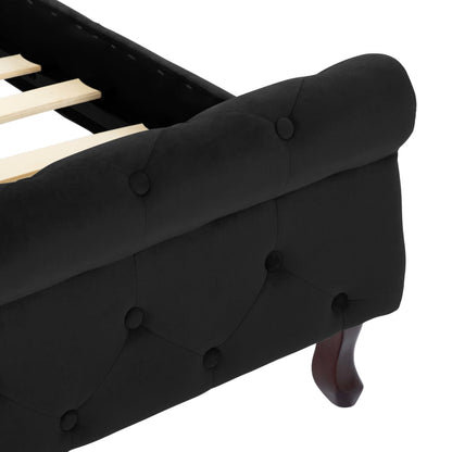 Giroletto Nero in Velluto 90x200 cm | homemem39