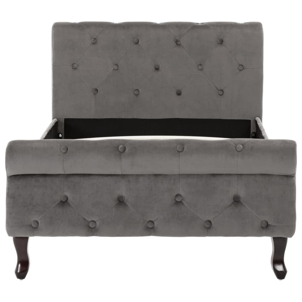 Giroletto Grigio in Velluto 90x200 cm | homemem39