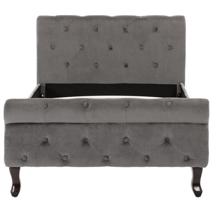 Giroletto Grigio in Velluto 90x200 cm | homemem39