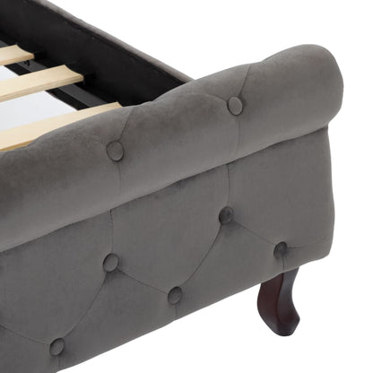 Giroletto Grigio in Velluto 90x200 cm | homemem39