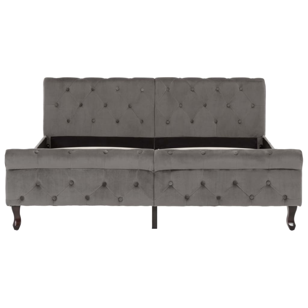 Giroletto Grigio in Velluto 160x200 cm | homemem39