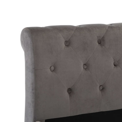 Giroletto Grigio in Velluto 160x200 cm | homemem39