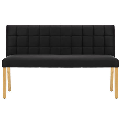 Panca 140 cm Nera in Velluto | homemem39