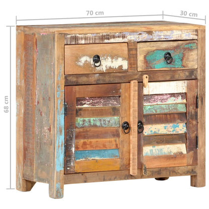 Credenza 70x30x68 cm in Legno Massello di Recupero