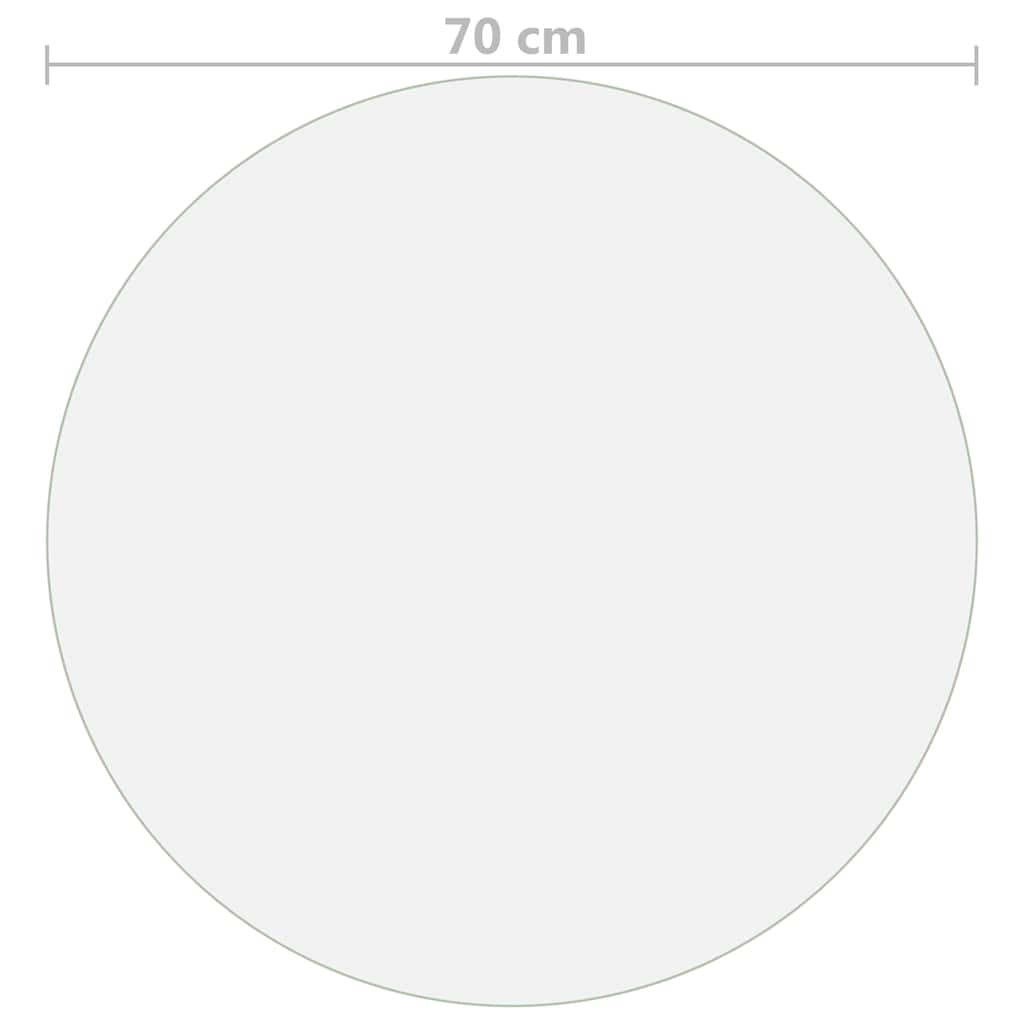 Protezione Tavolo Trasparente Ø 70 cm 1,6 mm in PVC