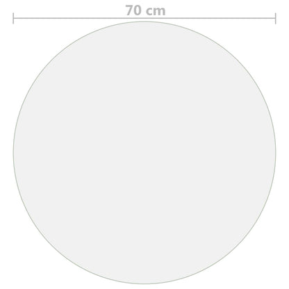 Protezione Tavolo Opaca Ø 70 cm 1,6 mm in PVC - homemem39