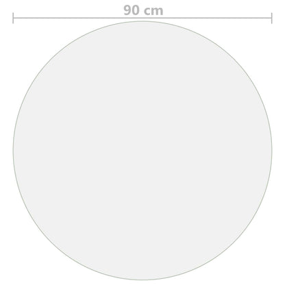 Protezione Tavolo Trasparente Ø 90 cm 2 mm in PVC - homemem39