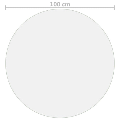 Protezione Tavolo Opaca Ø 100 cm 1,6 mm in PVC - homemem39