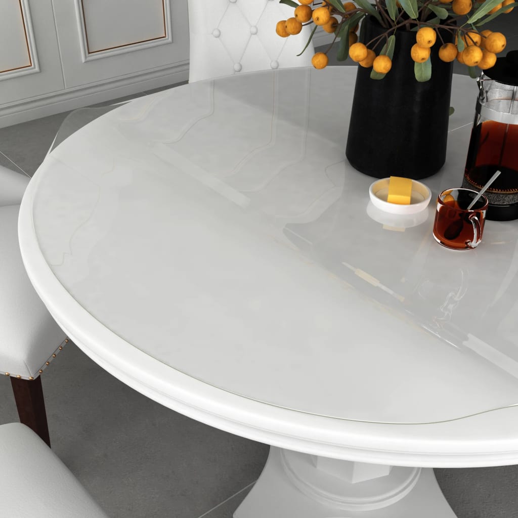 Protezione Tavolo Trasparente Ø 120 cm 1,6 mm in PVC | homemem39