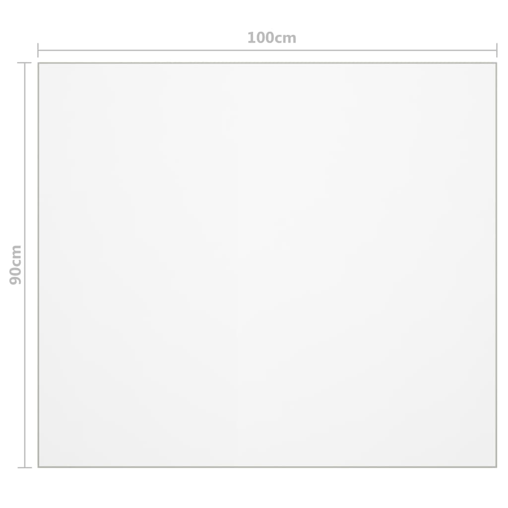 Protezione Tavolo Trasparente 100x90 cm 1,6 mm PVC - homemem39