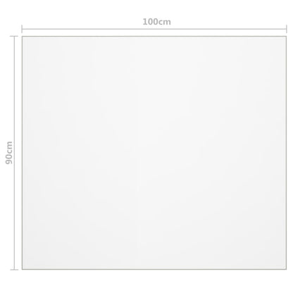 Protezione Tavolo Trasparente 100x90 cm 1,6 mm PVC - homemem39