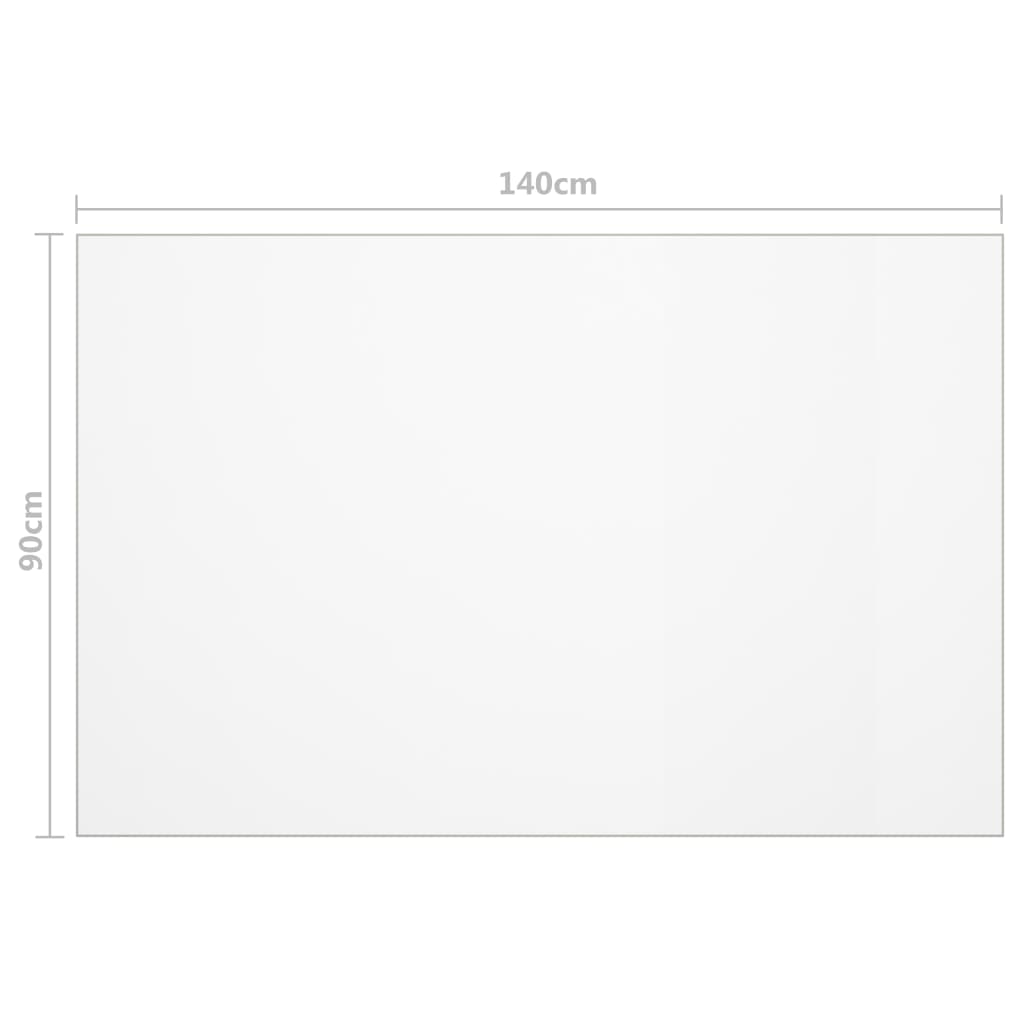 Protezione Tavolo Opaca 140x90 cm 1,6 mm PVC - homemem39