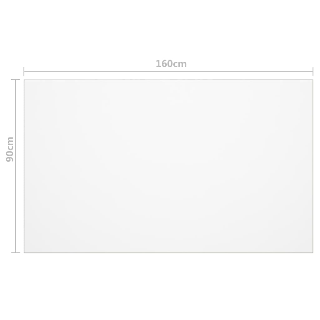 Protezione Tavolo Opaca 160x90 cm 1,6 mm PVC | homemem39