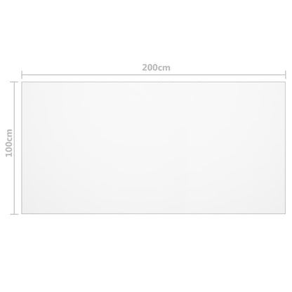 Protezione Tavolo Opaca 200x100 cm 2 mm PVC - homemem39