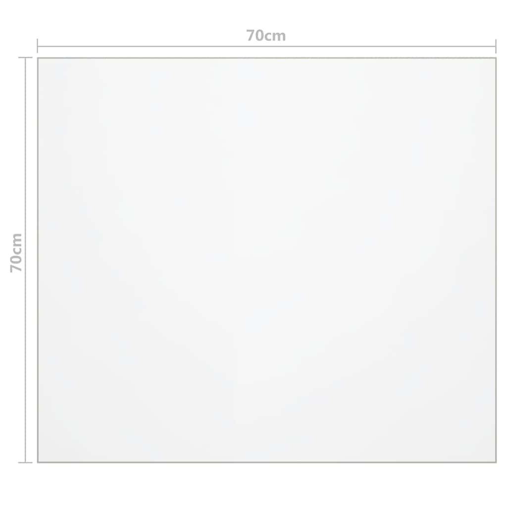 Protezione Tavolo Trasparente 70x70 cm 1,6 mm PVC - homemem39