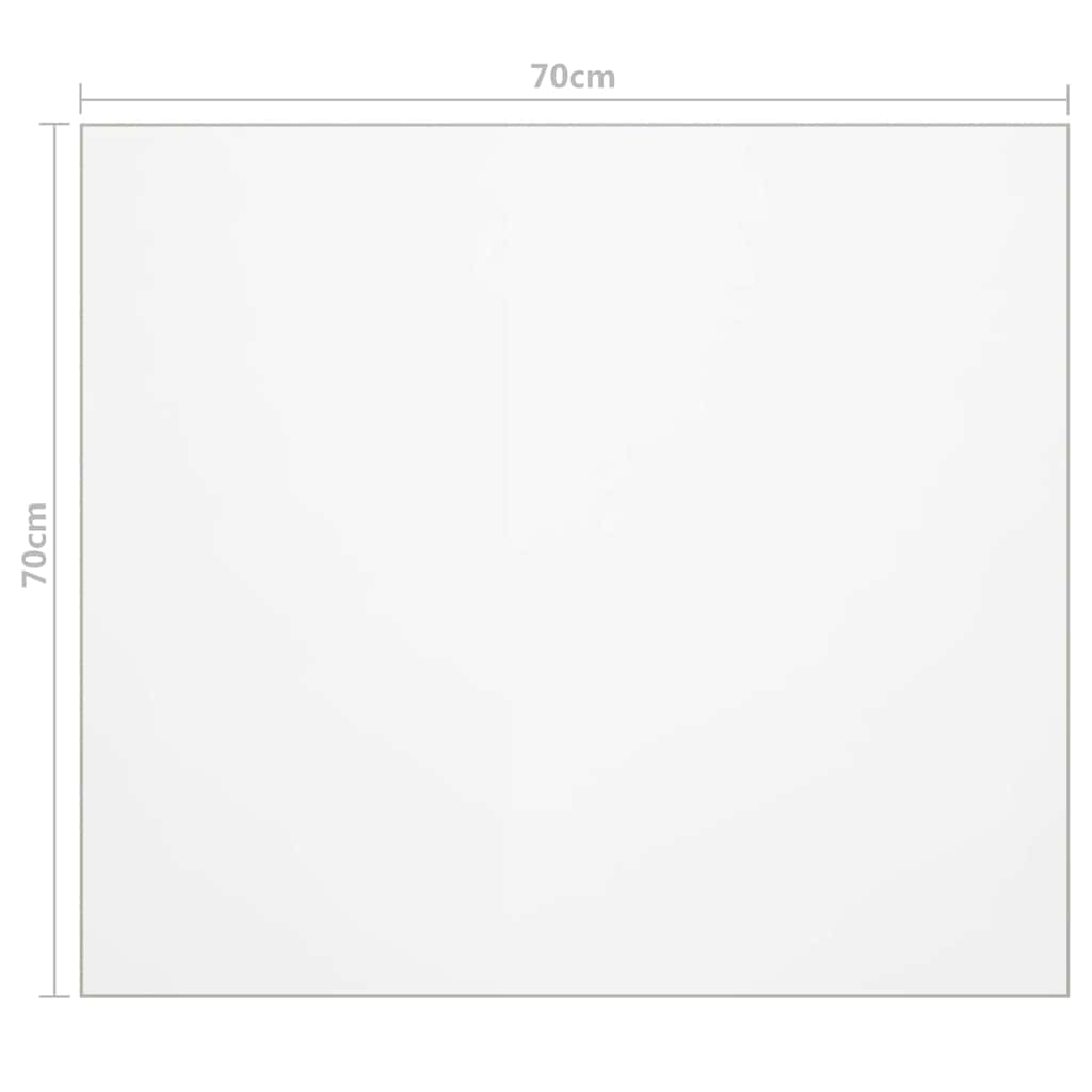 Protezione Tavolo Opaca 70x70 cm 2 mm PVC - homemem39