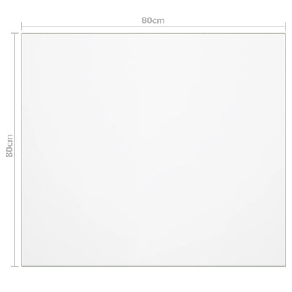 Protezione Tavolo Trasparente 80x80 cm 1,6 mm PVC - homemem39