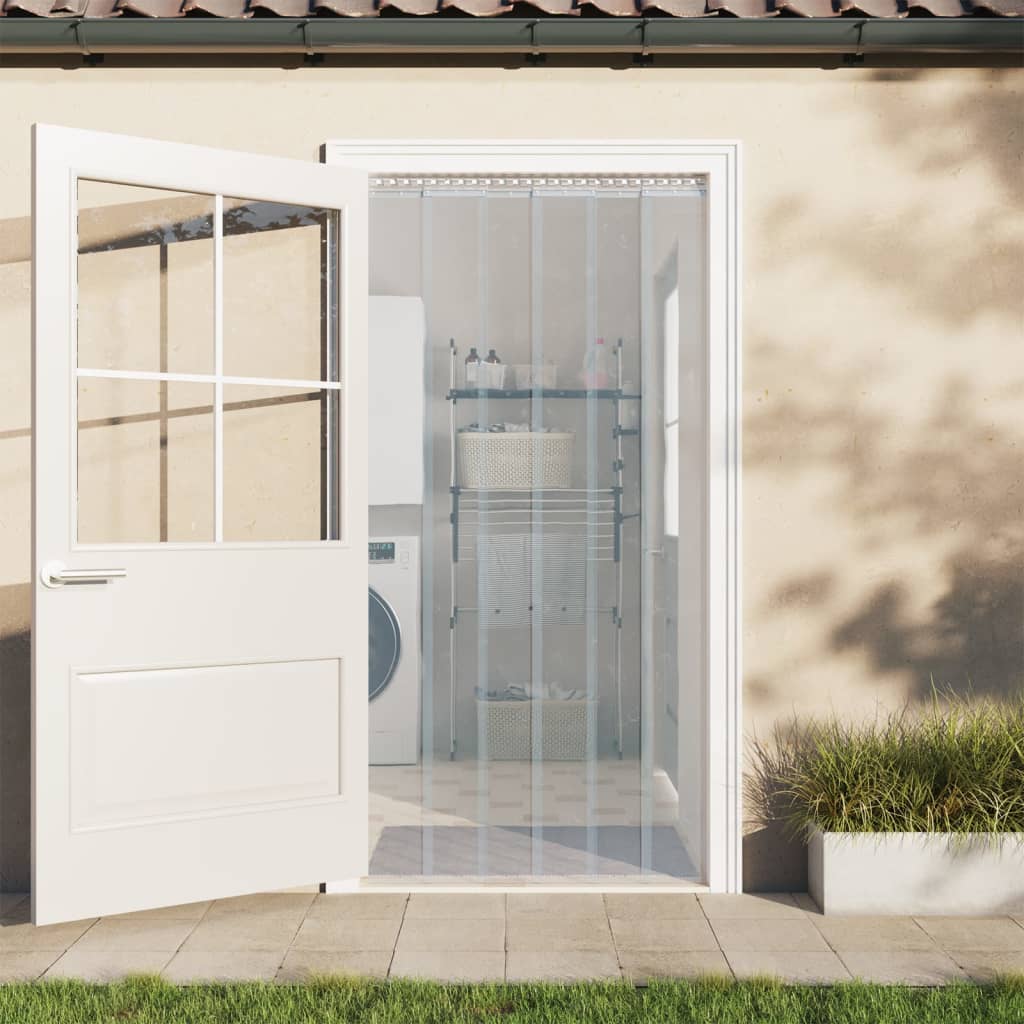 Rotolo per Tenda a Strisce in PVC 1,6mm x 200mm 25 m | homemem39