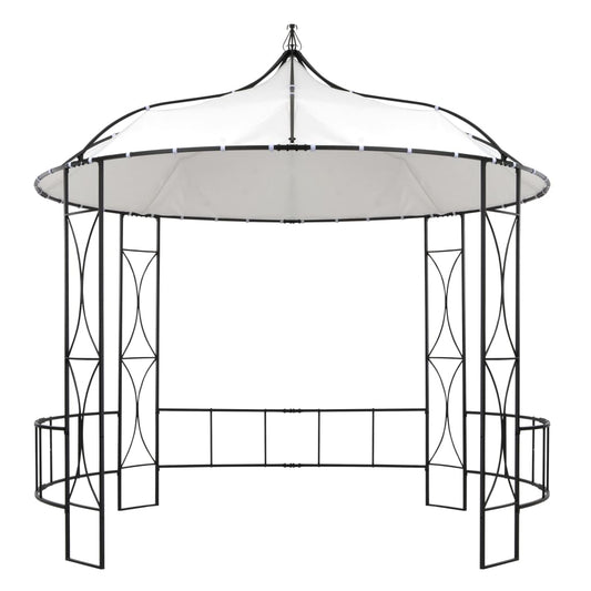 Gazebo 300x290 cm Bianco Rotondo | homemem39